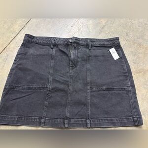 Old Navy Gray Mini Cargo Skirt